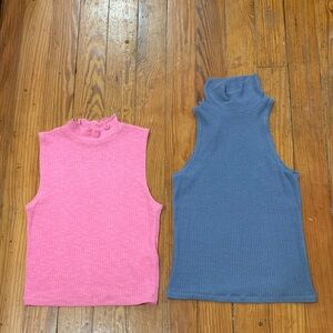 Abercrombie Soft Ribbed Mockneck and Turtleneck Tanks